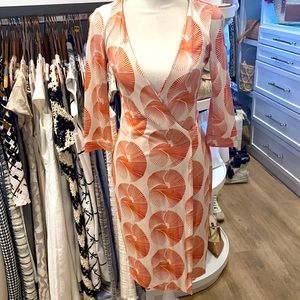 Diane Von Furstenberg Silk Wrap Dress - size 4
